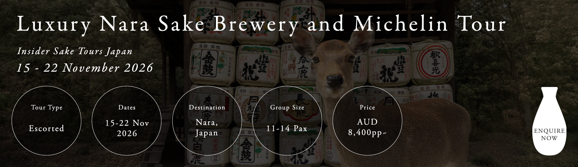 Luxury Nara Sake Breweryand Michelin Tour