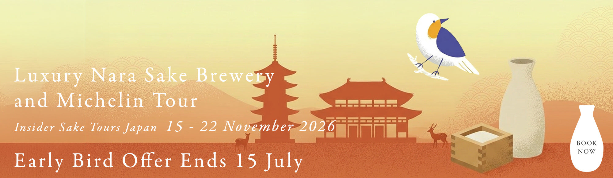 Luxury Nara Sake Breweryand Michelin Tour